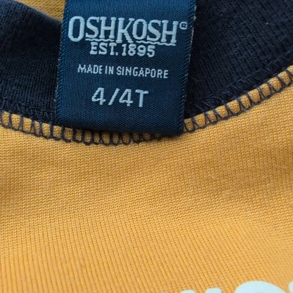 Vintage OshKosh B'gosh‎ Youth Baseball League Ringer Tee 4T